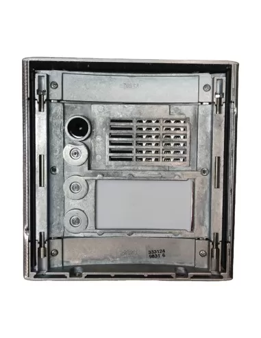 Bticino Sfera - Porter monobloc tout acier à 2 boutons 333124 terraneo